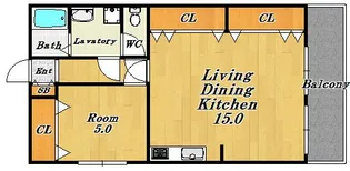 サンパーク共和【3階】の間取り