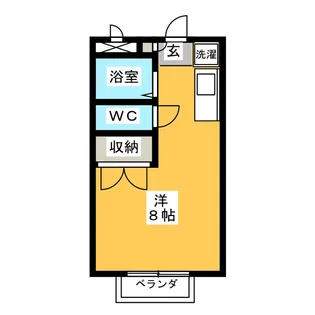 エステートピア堀【1階】の間取り