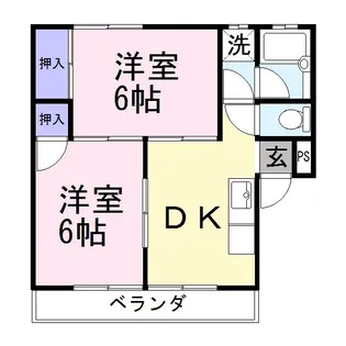 岩崎マンション【1階】の間取り