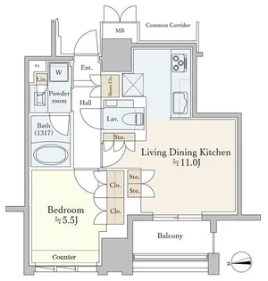 ジオ千代田大手町【7階】の間取り
