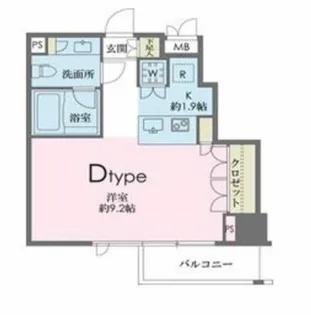 ドゥーエ南麻布【3階】の間取り
