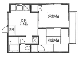 ハイツソシアル【1階】の間取り