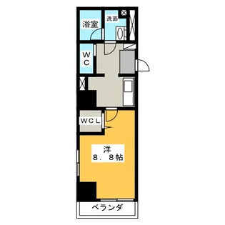 コーキャス馬場町【7階】の間取り