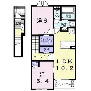 パークサイドベル II【2階】の間取り