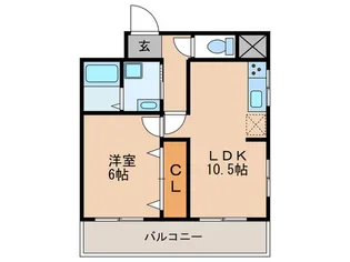 小橋丸大ビル【4階】の間取り