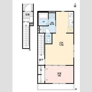 リーブルファイン柏高田【1階】の間取り