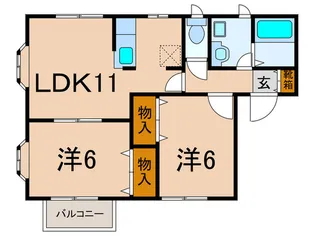 ダン・グラン【2階】の間取り