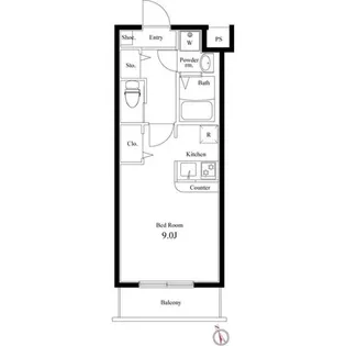 ラヴィエント浅草言問【2階】の間取り