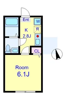 グランブルー【1階】の間取り