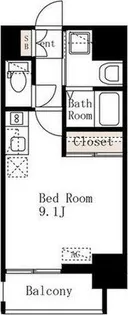 デュオフラッツ上野松が谷【8階】の間取り