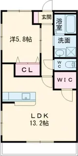 ブロードタウン神野C棟【2階】の間取り