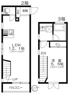 馬橋の杜 壱番館【2階】の間取り
