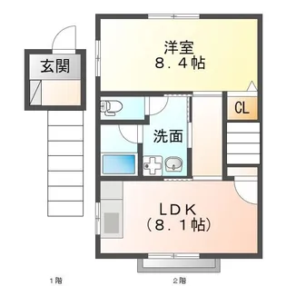 グレースハイム【2階】の間取り