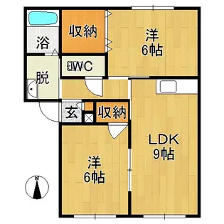 エスペランサ【2階】の間取り