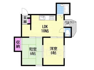 川口マンション【2階】の間取り