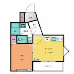 フローラ若宮【3階】の間取り