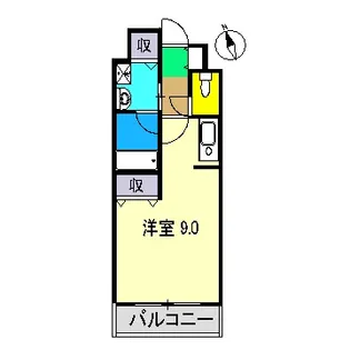 ボヌール鴨部【2階】の間取り