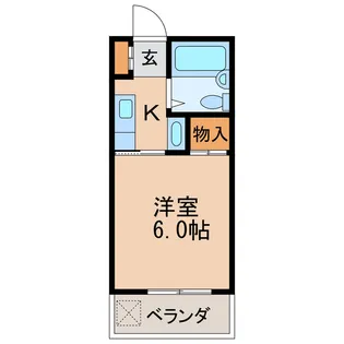 第5七福ビル【4階】の間取り