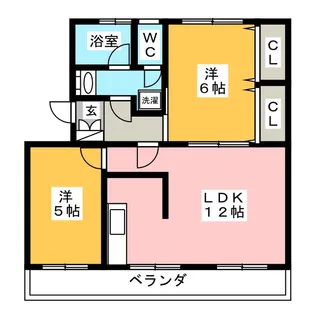 桃山コーポ【3階】の間取り