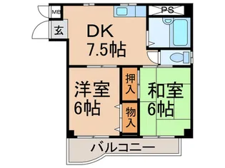 渋谷ハイム【2階】の間取り