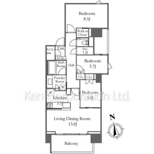 プラウド芝公園【2階】の間取り