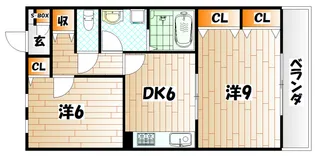 ロージュマン真鶴【2階】の間取り