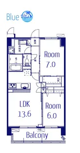 ブルーブラン新横浜【8階】の間取り