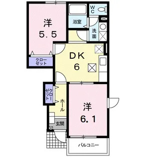 プレジール【1階】の間取り