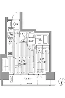 ヒューリックレジデンス千葉中央【6階】の間取り