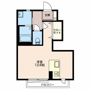 ベイサージュII【1階】の間取り
