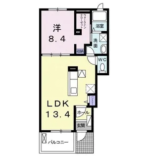 ラ ルーチェ C【1階】の間取り