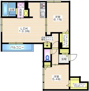 クレールメゾン 凪【2階】の間取り