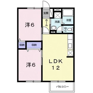 メゾン ドゥ ラポール【1階】の間取り