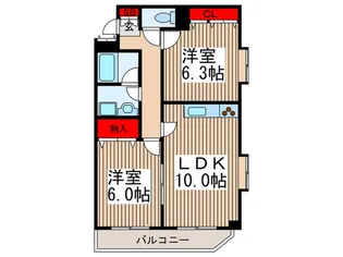 アムール壱番館【3階】の間取り
