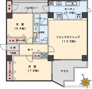 クリスティーホームズ【4階】の間取り