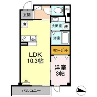 プロムナード西高蔵【2階】の間取り