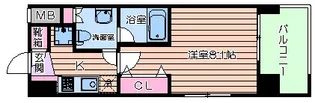 クレストフォルム大阪天満橋【12階】の間取り