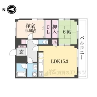 レフレール深川【2階】の間取り