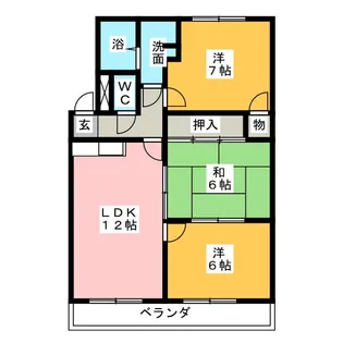 マンションミズホ【2階】の間取り
