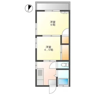 正栄ハイツ【2階】の間取り