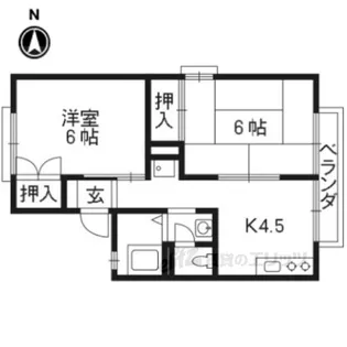 セジュールつつみB棟【1階】の間取り