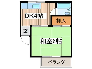 第6南コ-ポ【1階】の間取り