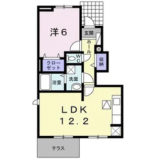 ルミエールコートII【1階】の間取り