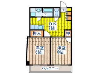 池上セントラルビル【6階】の間取り
