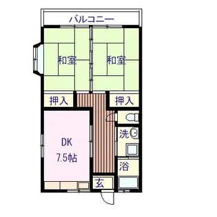 田畑ハイツ【2階】の間取り
