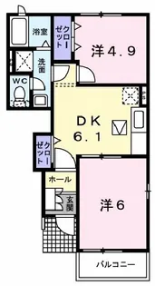スプリングフィールドA【1階】の間取り