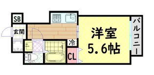VERDE EBISU【5階】の間取り