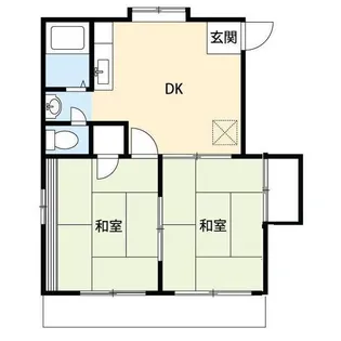 グリーンハイツ【1階】の間取り
