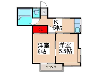 コンフォルトヒロ【2階】の間取り