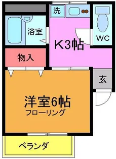 奥田コーポ【1階】の間取り